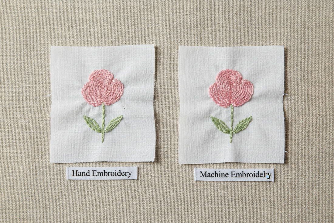 Part 2 - What's the difference? Machine vs Hand Embroidery?