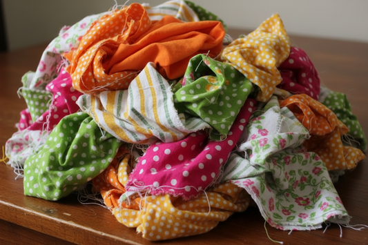 A pile of of ugly fabric