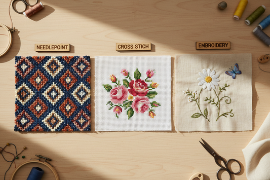 Embroidery, Cross Stitch, or Needlepoint? Here’s How to Tell the Difference