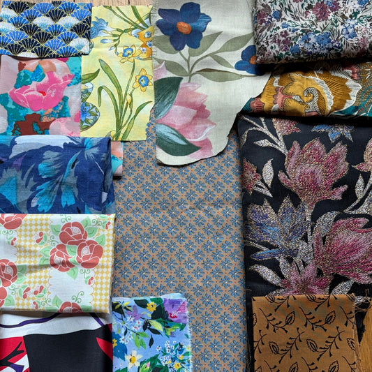 Curated Vintage Mixed Media Kit -  Blues