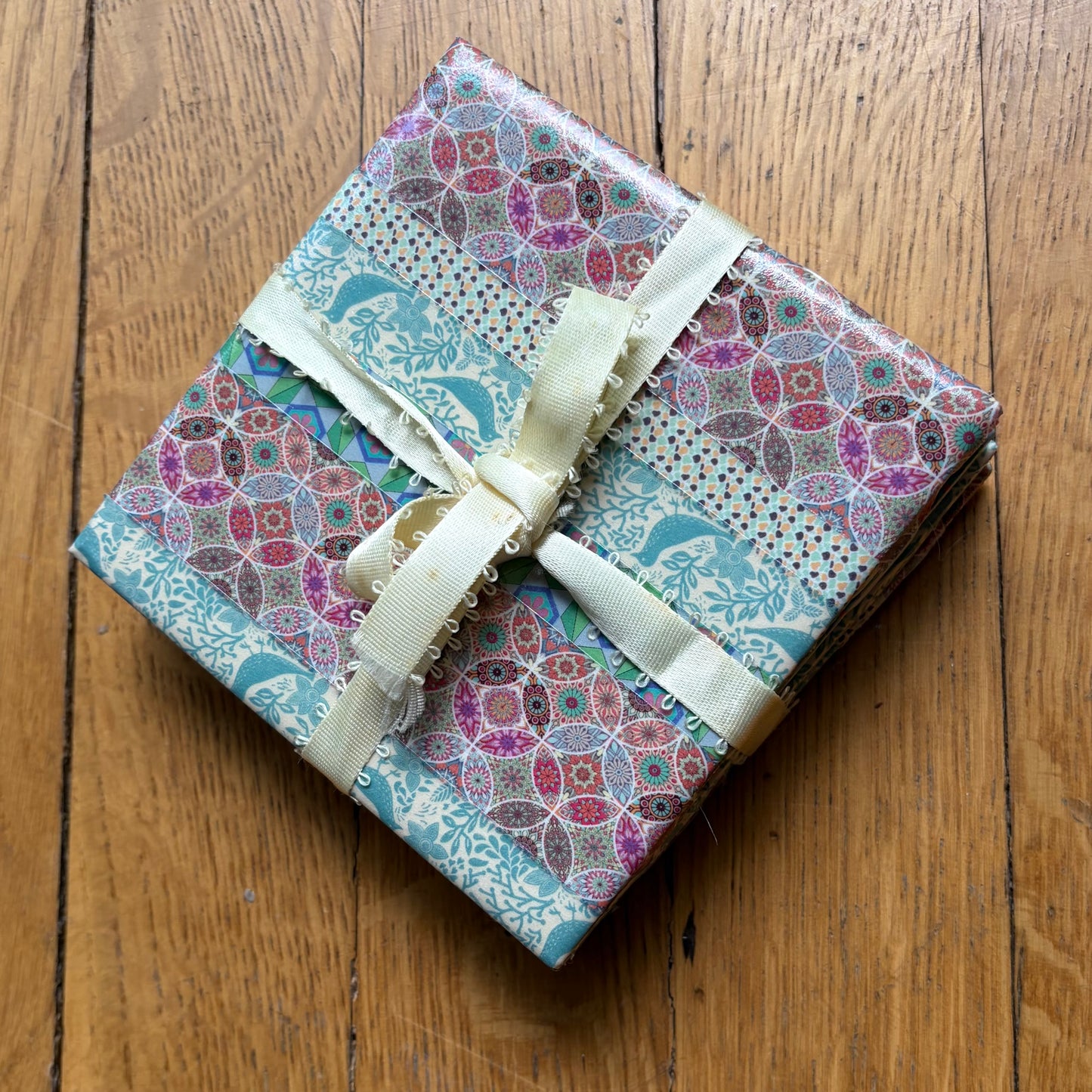 Set of 4 Colorful Boho Coasters