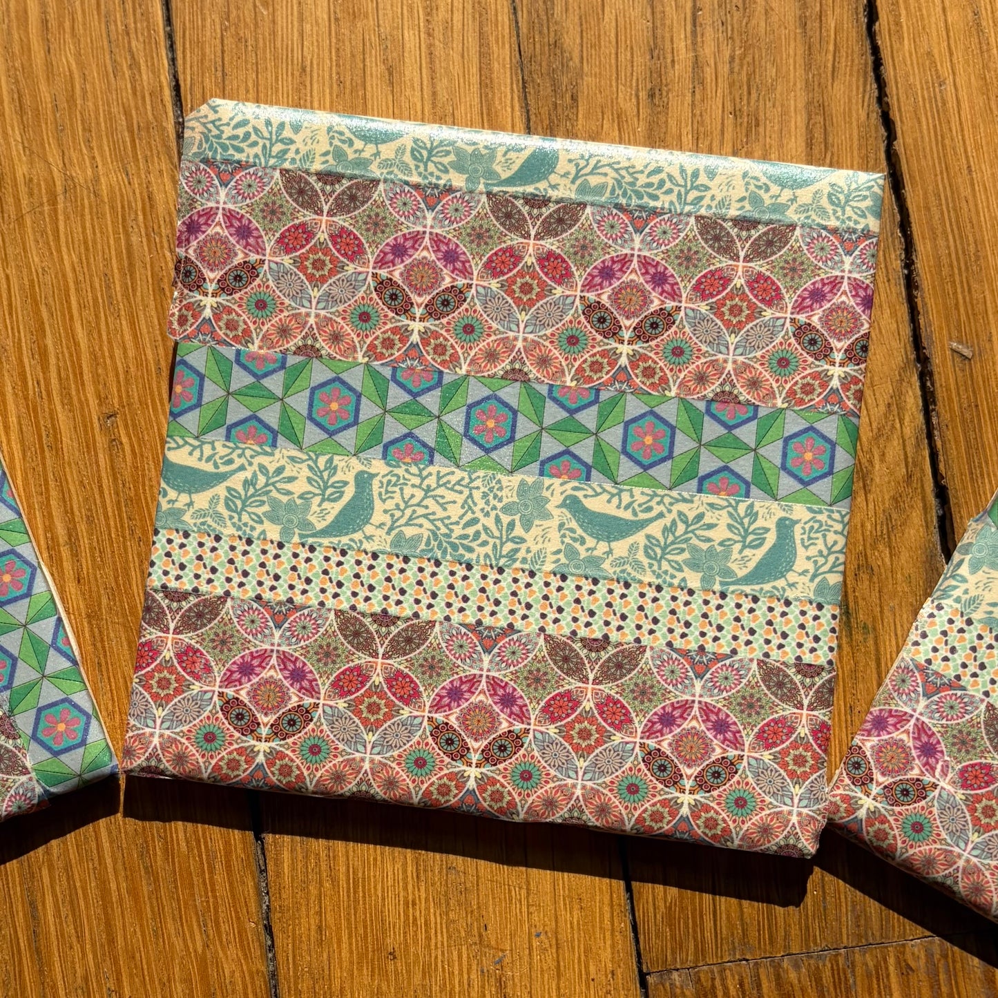 Set of 4 Colorful Boho Coasters