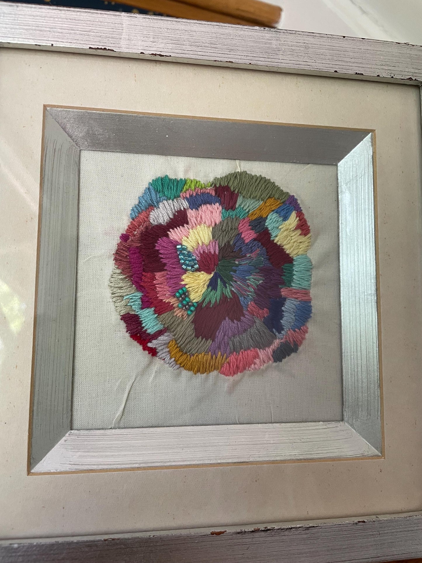 Abstract Flower - Hand Embroider & Beaded