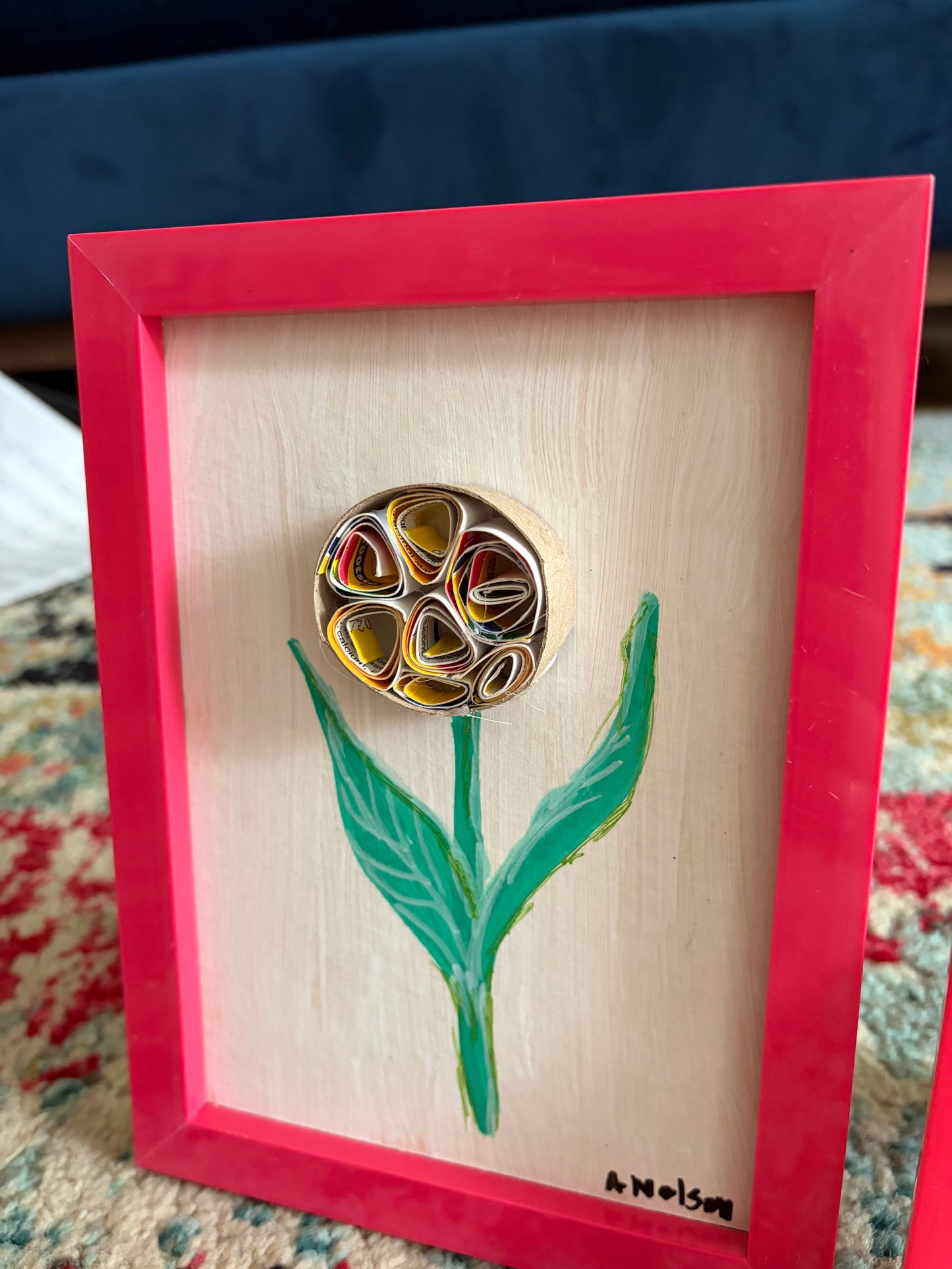 Upcycled Flowers- Mixed Media Duo